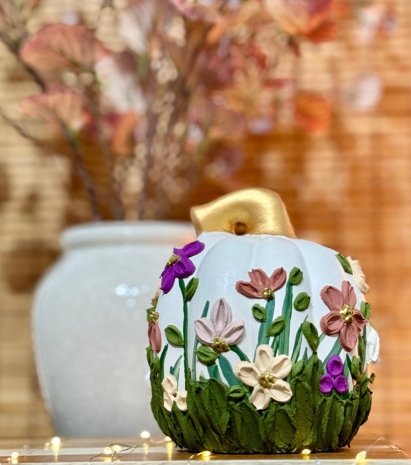 Ceramic Pumpkins - Wildflowers