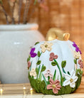 Load image into Gallery viewer, Ceramic Pumpkin XI - Wildflowers
