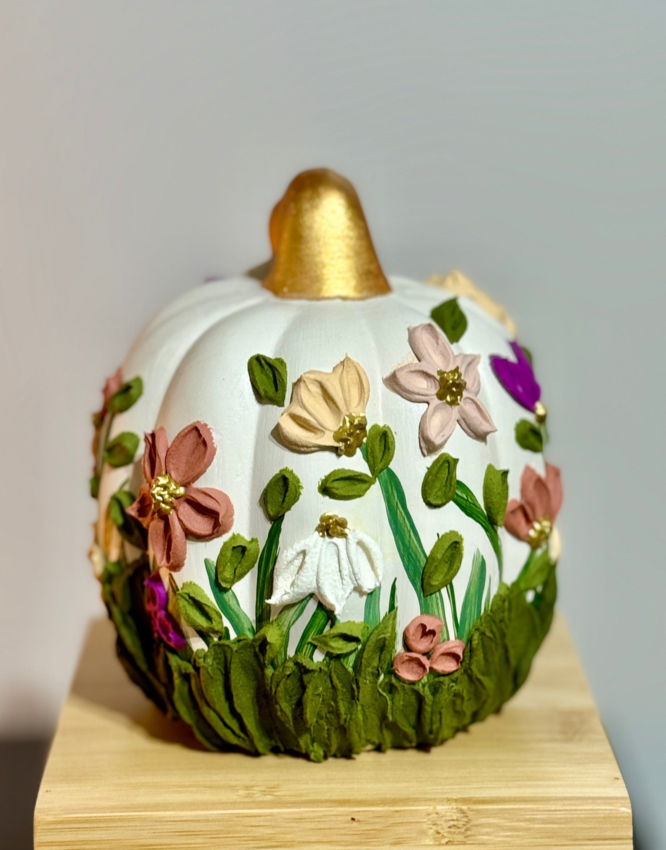 Ceramic Pumpkin XI - Wildflowers